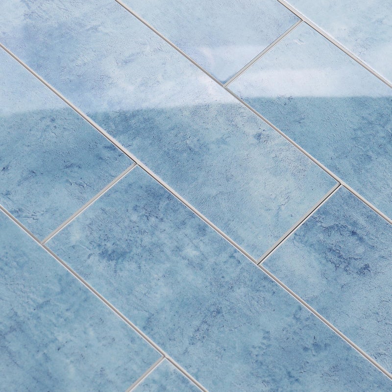 Tilingview 30 PCS Peel and Stick Backsplash Tile for Kitchen/Bathroom/Living Room, 3"x 9" Self-Adhesive Subway Tile for Backsplash, Imitation Glazed Tiles/Handmade Tiles (Glossy Sky Blue) - Image 4