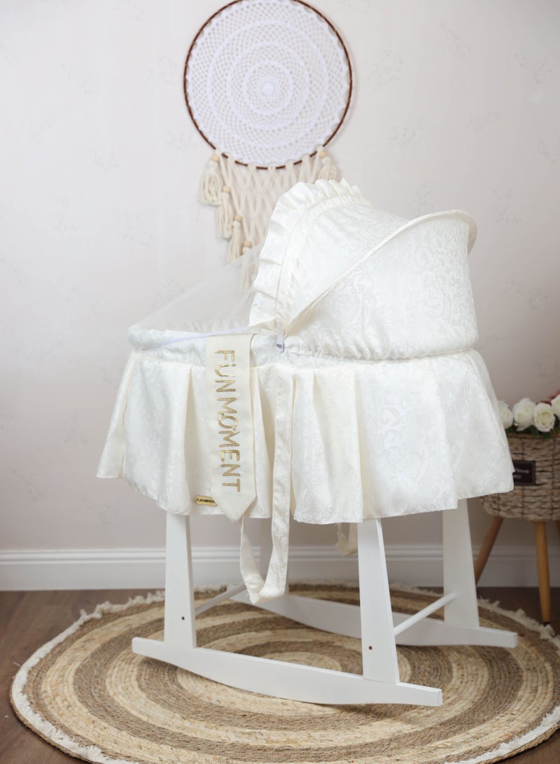 FUN MOMENT Moses basket bed with white vibrator holder  - Image 2
