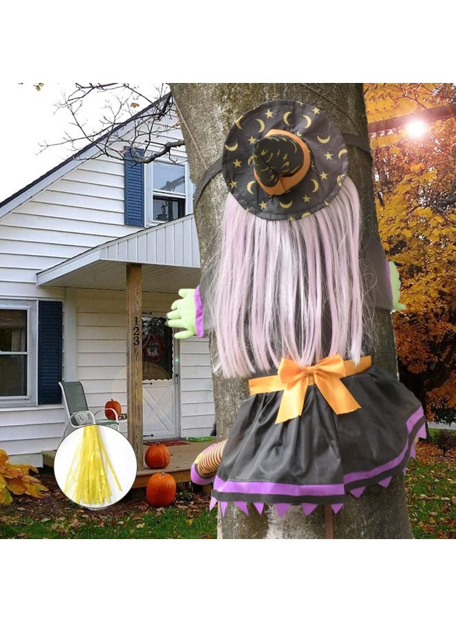 Loquat Hot Sale  Witch Crash Tree Decoration Tree Holding Ghost Tree Climbing Witch  Garden Layout Props Tree Climbing Ghost-Color:Lotus Root Color - Image 1