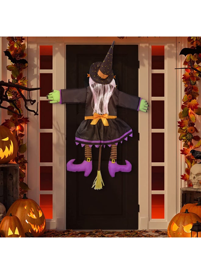 Loquat Hot Sale  Witch Crash Tree Decoration Tree Holding Ghost Tree Climbing Witch  Garden Layout Props Tree Climbing Ghost-Color:Lotus Root Color - Image 4