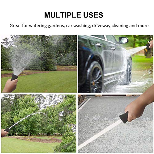 Nakcase 2 Pack Heavy Duty Fireman Style Hose Nozzle Fits All Standard Garden Hoses High Pressure Sprayer Nozzle to Wash Your Car or Water Your Garden Leak Proof Black - Image 3
