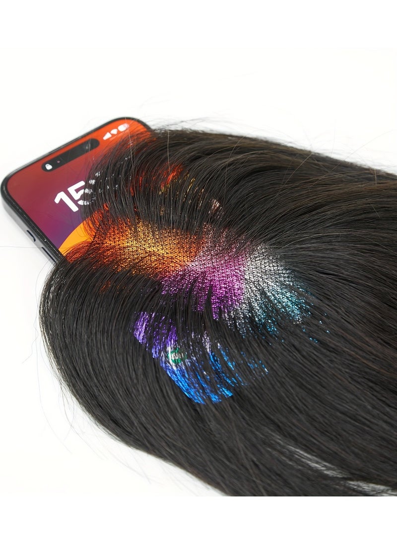 Estelle Hair Toppers for Women Real Human Hair Toppers Hair Pieces for Women with Thinning Hair Human Hair Toppers with Bangs Clip in Hair Extensions  - Image 5