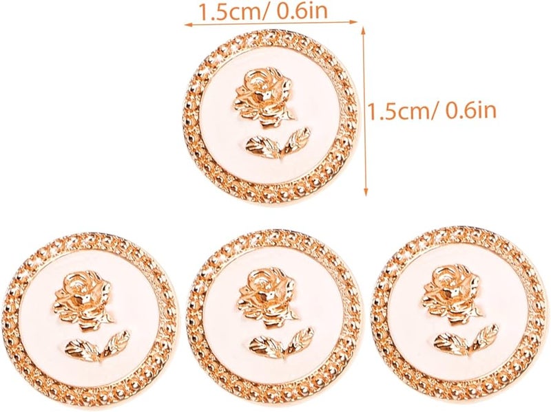 أزرار زخرفية كلاسيكية للسترات والمعاطف والبدلات 10 قطع إكسسوارات منقوشة - Image 3