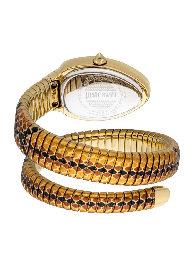 Just Cavalli JUST CAVALLI Womens Snake Black Dial Pelle Solo Analog Watch - JC1L251M0055  - Image 3