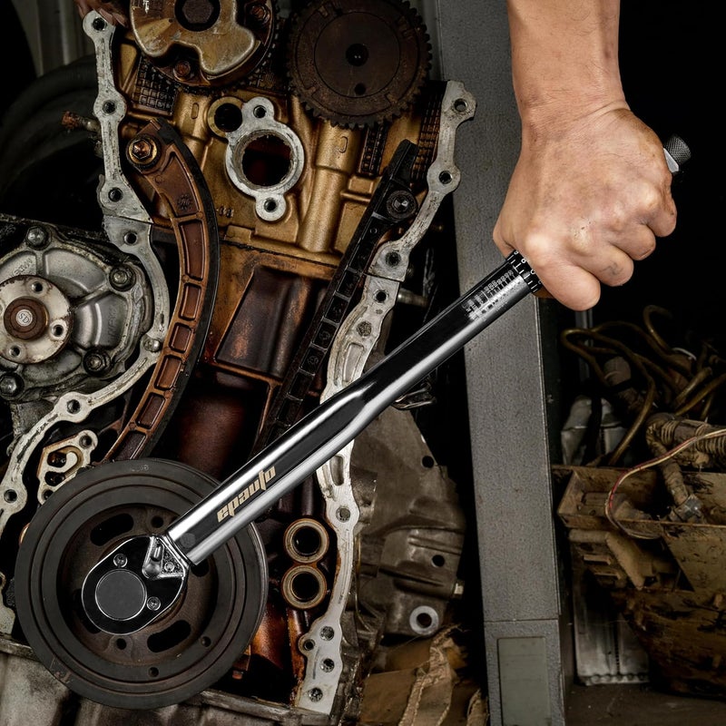 EPAuto 1/2-inch Drive Click Torque Wrench, 10-150 ft/lb, 13.6-203.5 N/m - Image 2