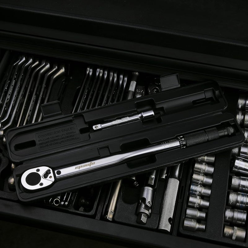 EPAuto 1/2-inch Drive Click Torque Wrench, 10-150 ft/lb, 13.6-203.5 N/m - Image 5