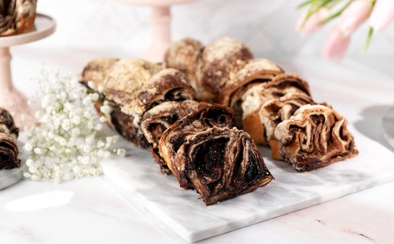Chocolate Babka Bread | Hungarian Chocolate Babka Cake | Chocolate Cake | Baked Fresh Daily | Kosher, Dairy Free & Nut Free | 16 oz Stern’s Bakery - Image 4