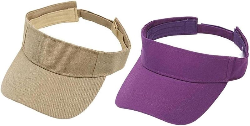klarako2x 100% Cotton Headband Sun Visor Hat Golf Tennis Sun Protection Sports Cap - Image 1