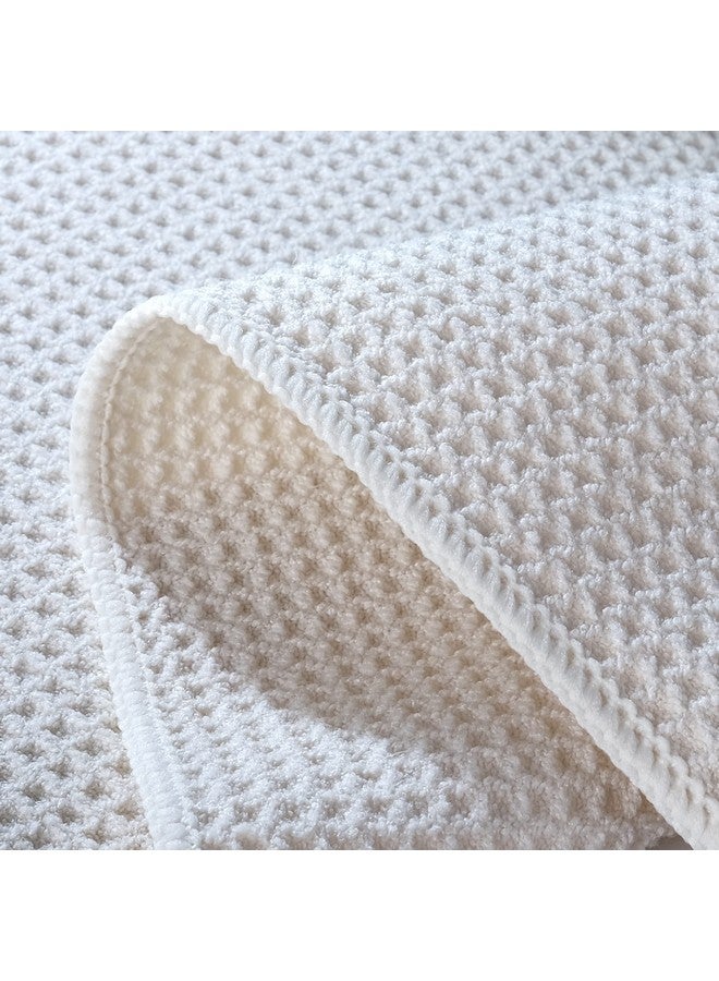 POLYTE Premium Microfiber Kitchen Dish Cloth Waffle Weave 12 Pack (12x12 in, Dark Blue, Gray, Off White) - Image 3