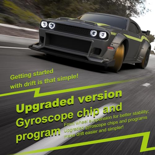 FLYCOLOR Turbo Racing 1:76 Scale Drift RC Car with Gyro Mini Full Proportional RTR 2.4GHZ Remote Control with 2 Replaceable Body Shell (C65-GREY) - Image 2