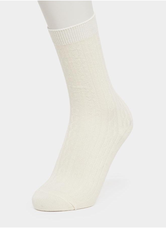 Set of 2 - Ribbed Socks