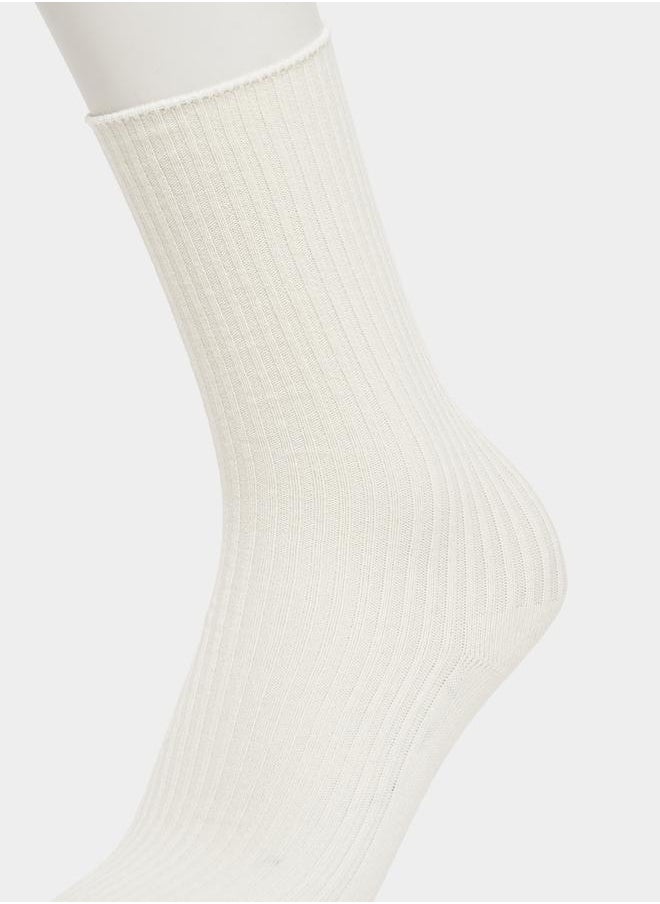 Set of 2 - Ribbed Socks