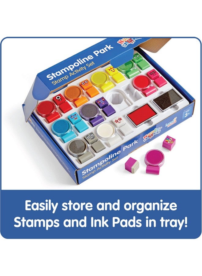 hand2mind hand2mind Numberblocks Stampoline Park Stamp Activity Set, 20 Stamps, 12 Washable Ink Pads, Number Toys, Kids Arts & Crafts, Preschool Math Toys, Toddler Learning Activities, Birthday Gifts for Kids  - Image 4
