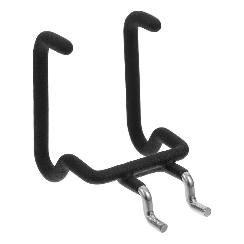 Black Metal Pegboard Hook 2.5 Inch Spacing Heavy Duty Tool Organizer Wall Mount - Image 2