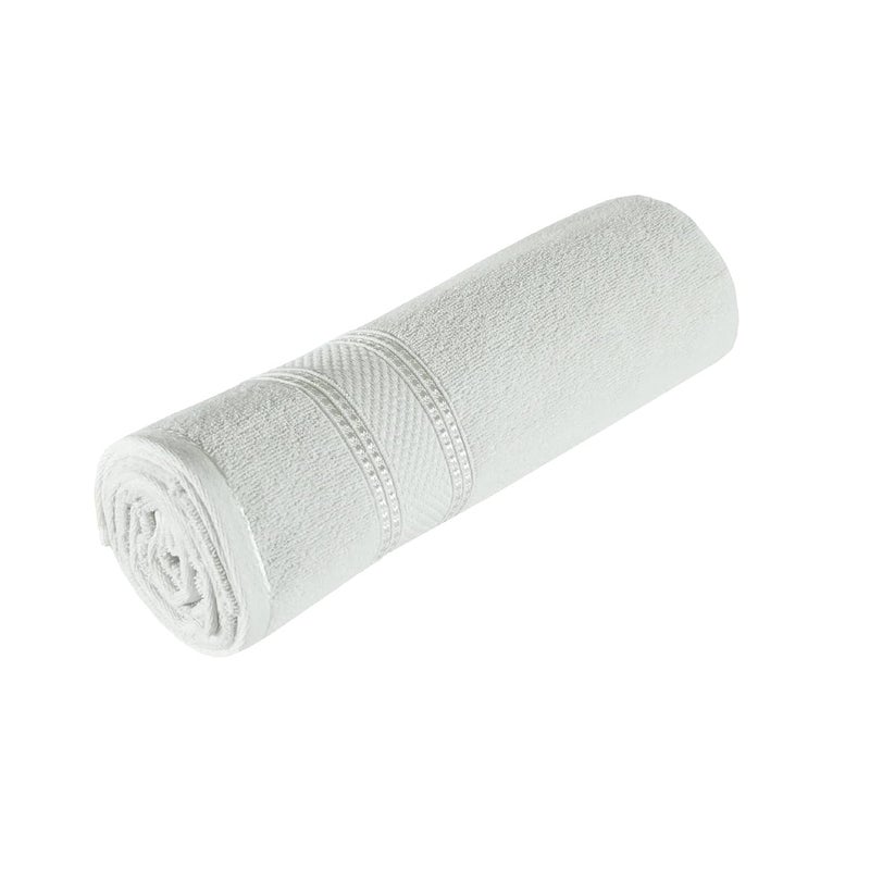 AYUS Luxury Hotel Collection Soft Fluffy Super Absorbent Colour White for Men Women Kids 500 GSM Contents 4 Pcs Large Bath Towel Size 28 X 58 in inches Made in India - Image 3
