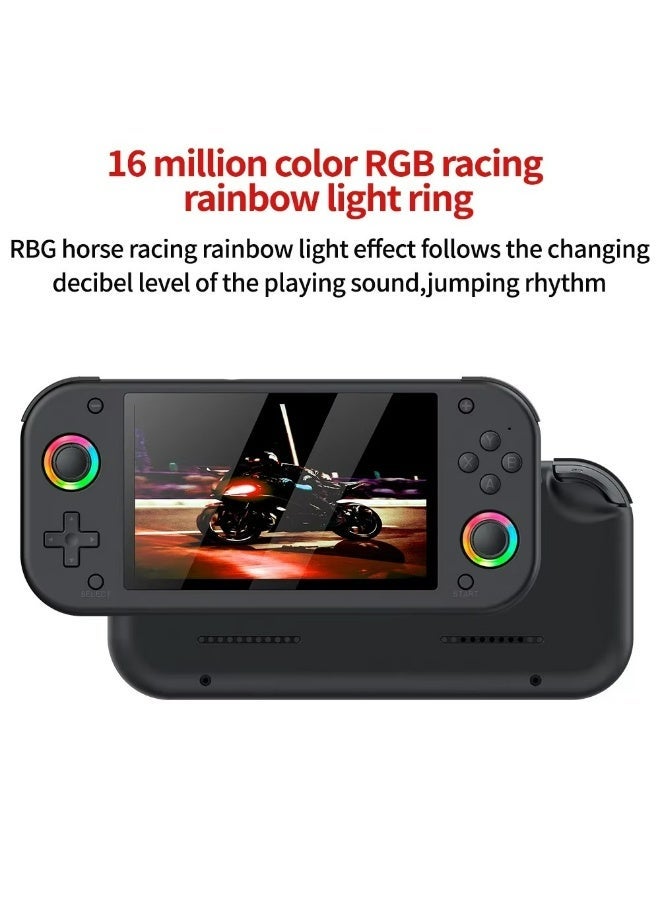 M26 Handheld Video Game Console 5.1 Inch HD Display Portable Retro Gaming Device Rockchip RK3568 Linux OS 128GB Storage 30+ Emulator Support PSP PS1 N64 NDS MAME GBA NEOGEO RGB 3D Joystick 3000mAh Battery PSP Style Console - Image 3