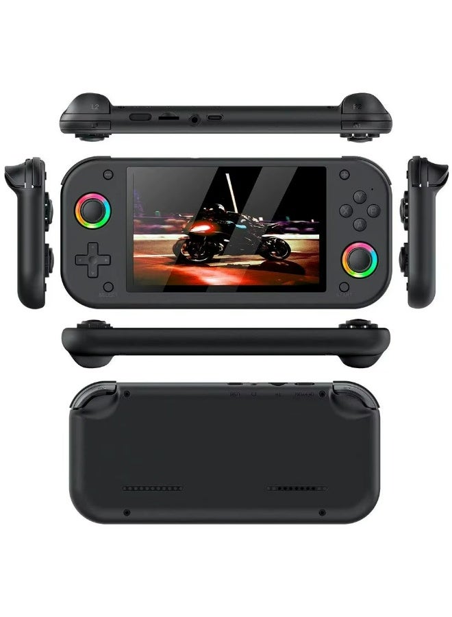 M26 Handheld Video Game Console 5.1 Inch HD Display Portable Retro Gaming Device Rockchip RK3568 Linux OS 128GB Storage 30+ Emulator Support PSP PS1 N64 NDS MAME GBA NEOGEO RGB 3D Joystick 3000mAh Battery PSP Style Console - Image 1