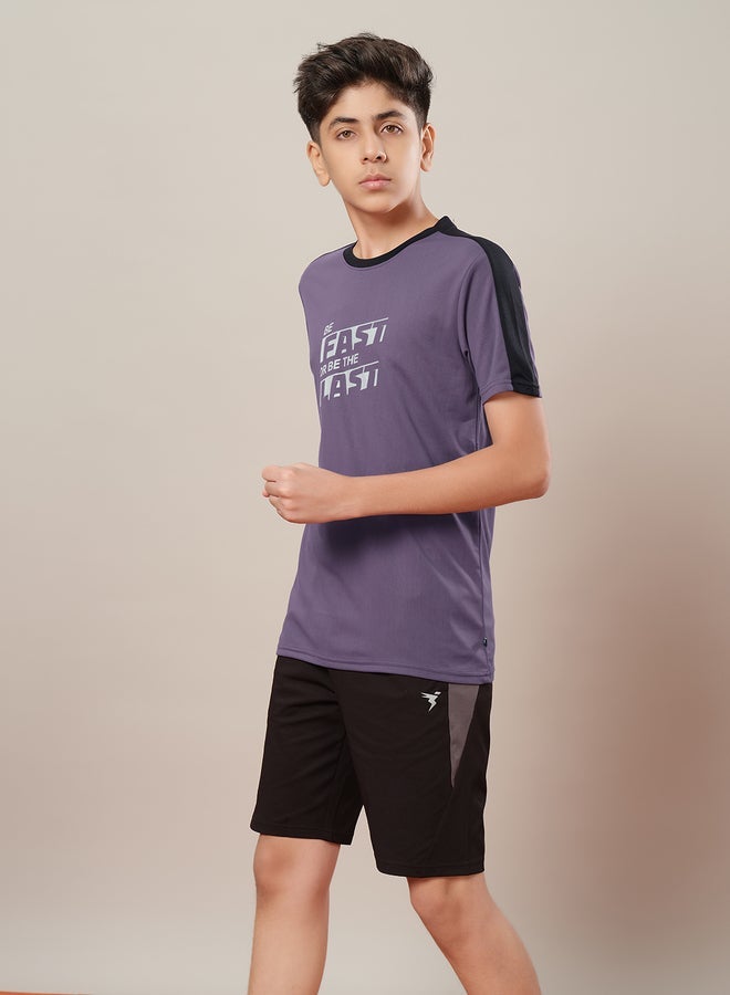 Technosport Color Block Crew Neck Regular Fit T-Shirt - Image 2