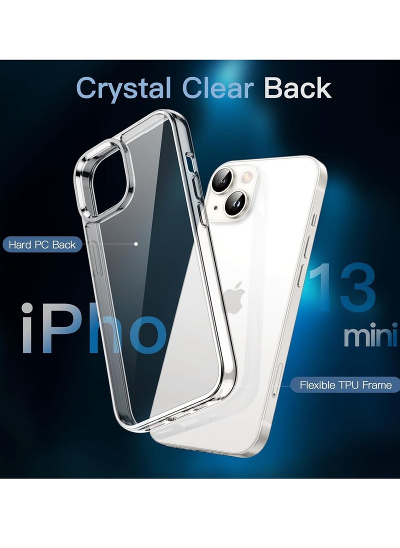 ELTRAZONE 3-in-1 iPhone 13 Mini Case with 2 Tempered Glass Screen Protectors – Non-Yellowing Shockproof Bumper Cover - Image 4
