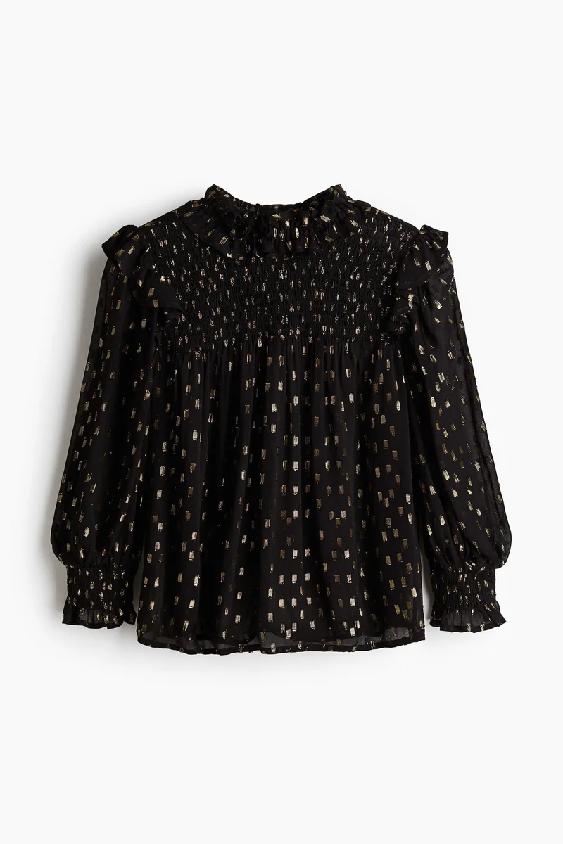 H&M Jacquard-weave blouse