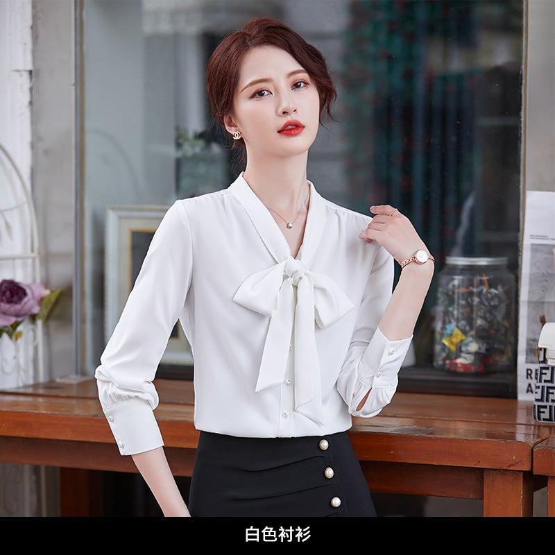 Autumn and Winter Solid Color White Commuter Slim-fit OL All-match Womens Split Short Skirt One-step Skirt Hip Skirt 6215 white shirt