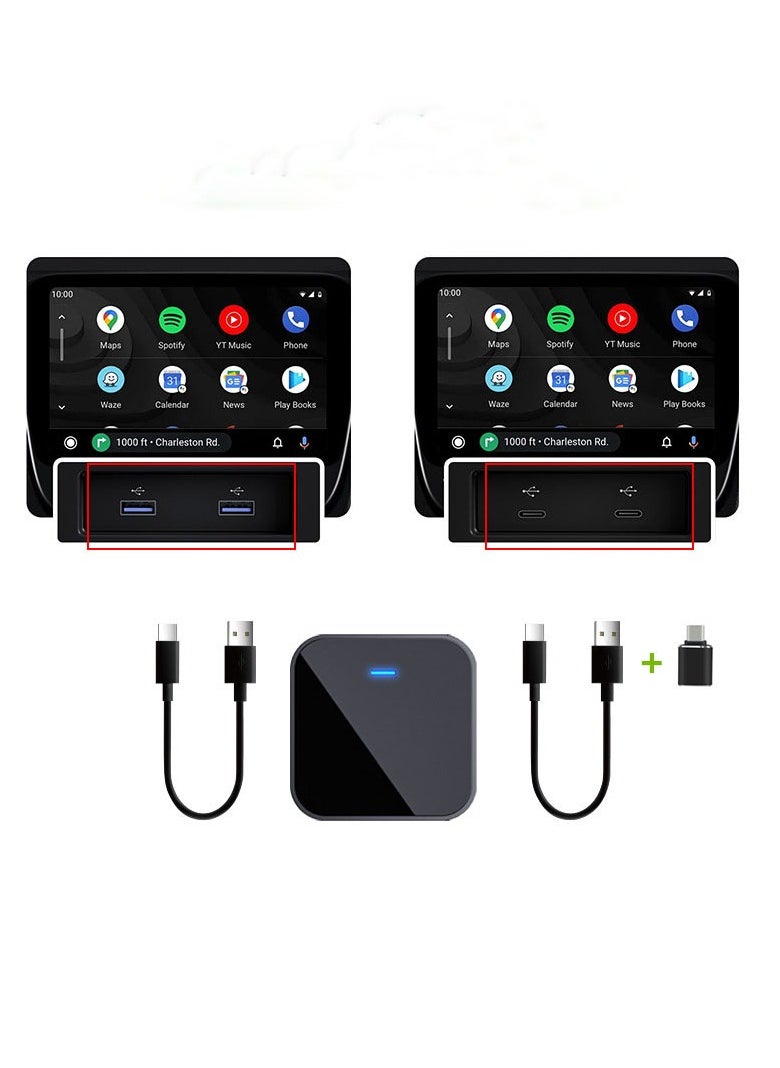 ماركة غير محددة - مناسب لـ Apple CarPlay: جهاز توصيل سلكي إلى لاسلكي ذكي AIBOX Box لتوصيل السيارة الأصلي - Image 1