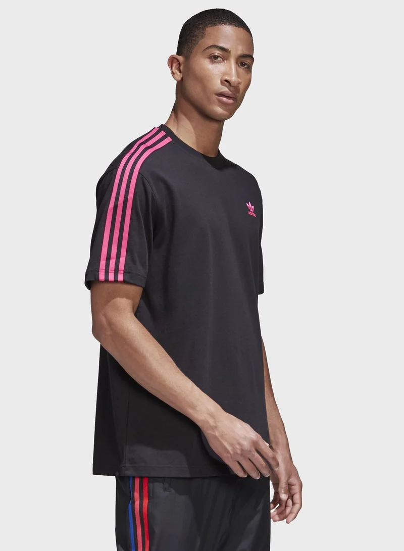 adidas Originals 3 Stripe 3D Trefoil T-Shirt