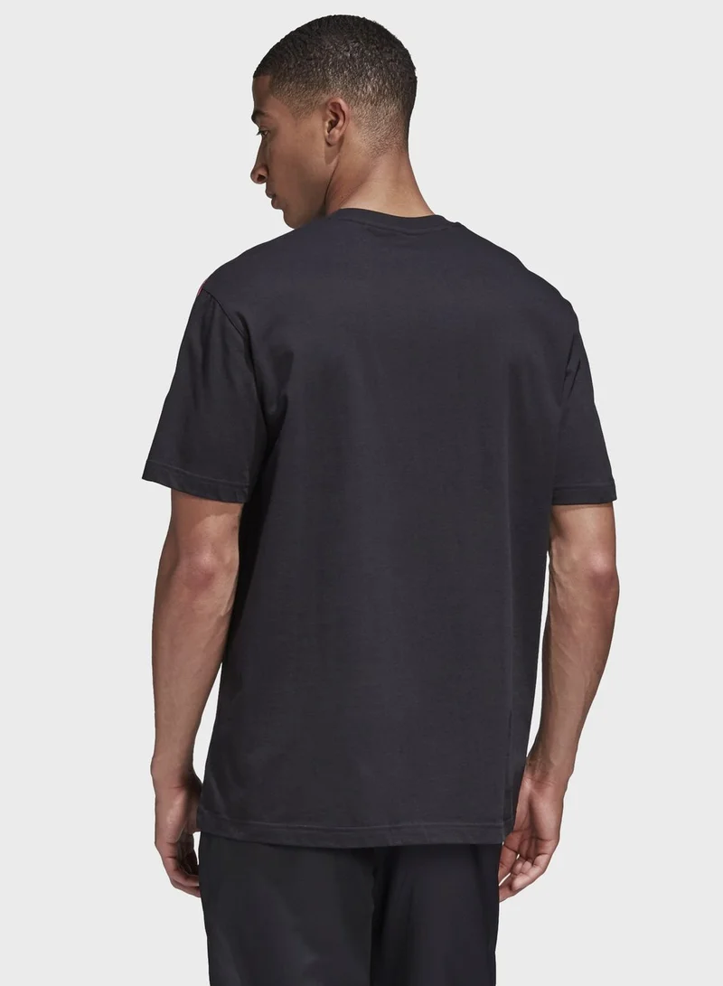 adidas Originals 3 Stripe 3D Trefoil T-Shirt