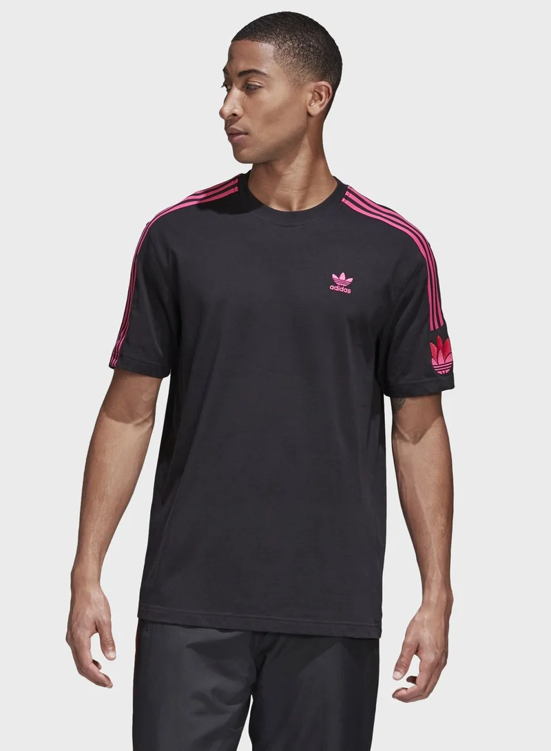 adidas Originals 3 Stripe 3D Trefoil T-Shirt