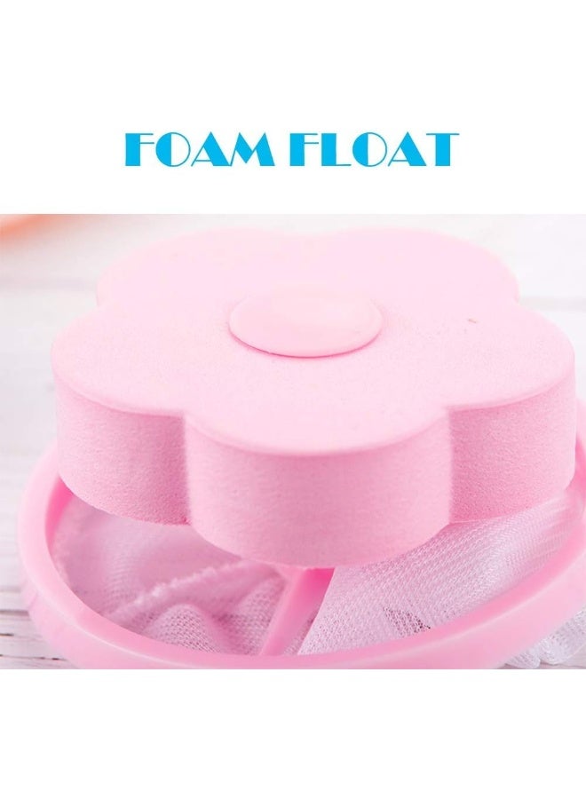 RICEEL Washing Machine Filter Bag, Lint Mesh Bags Lint Catcher Washer Hair Catcher Flowers Hair Filter Net Pouch Reusable Hair Remover Tool  - Image 5