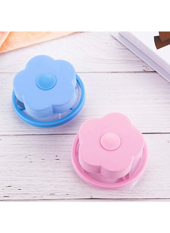 RICEEL Washing Machine Filter Bag, Lint Mesh Bags Lint Catcher Washer Hair Catcher Flowers Hair Filter Net Pouch Reusable Hair Remover Tool  - Image 2