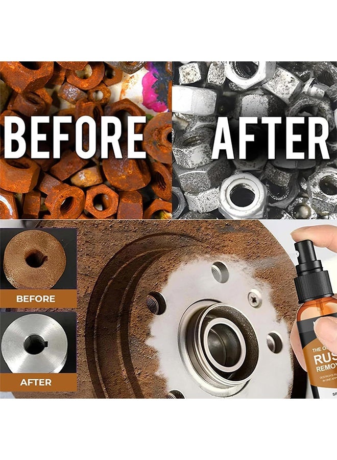 رايهونغ بخاخ مزيل الصدأ، بخاخ مزيل الصدأ، مزيلات الصدأ للمعادن، تخلص من الصدأ نهائيًا لأسطح متعددة مثل المعادن والأدوات والسيارات والسلاسل 30 مل - Image 4