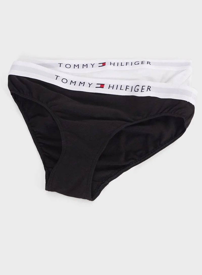 TOMMY HILFIGER Teen 2 Pack Logo Band Bikini Brief