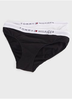 TOMMY HILFIGER Teen 2 Pack Logo Band Bikini Brief  - Image 5