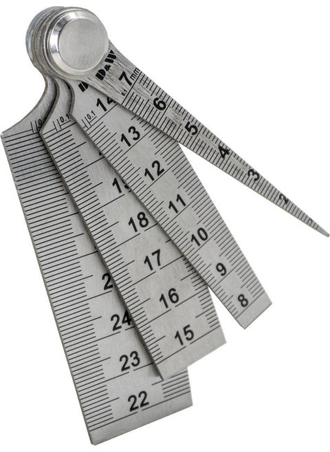 Triangle Hole Measuring Ruler 1-29 mm