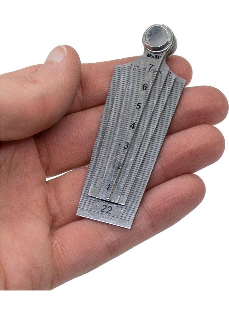DW Triangle Hole Measuring Ruler 1-29 mm  - Image 4