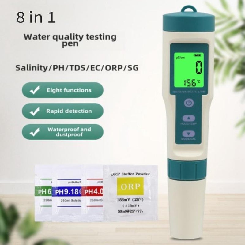 8-in-1 Multifunctional Water Quality Analyzer Pen - Image 2