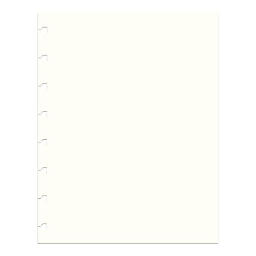 FILOFAX دفاتر فيلوفاكس A5 إعادة تعبئة دفتر يوميات عادي، قابل للتحريك، 8 1/4 × 5 13/16 بوصة، 32 ورقة كريمية تناسب دفاتر فيلوفاكس القابلة لإعادة التعبئة A5 (B152451U) - Image 1