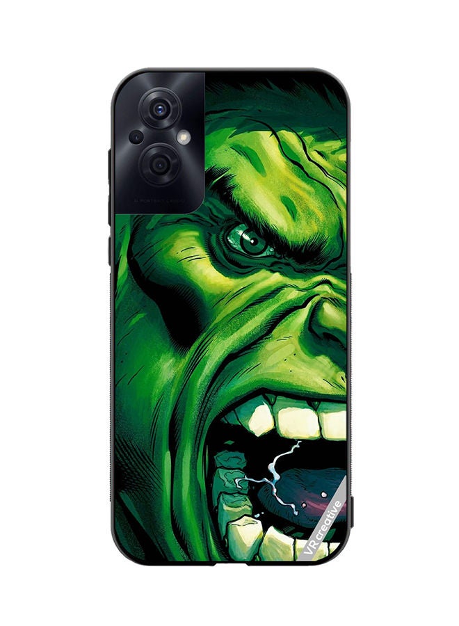 VR CREATIVE Protective Case Cover For Oppo Reno8 Z Hulk Face Design Multicolour - Image 1