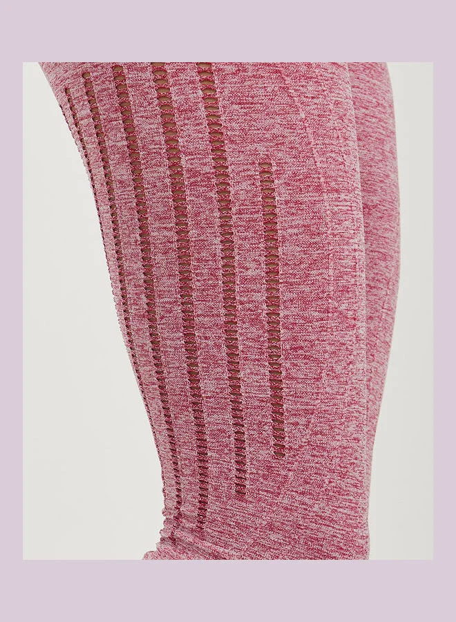 Styli Active Seamless Laser Cut Design Leggings