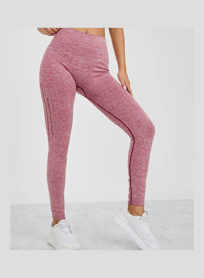 Styli Active Seamless Laser Cut Design Leggings