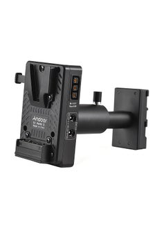 V-Lock V Mount Battery Plate to BP-U Dummy Battery Adapter with Adjustable Rod Replacement for BP-U30 BP-U35 BP-U60 BP-U65 BP-U70 BP-U90 BP-U98 Batteries