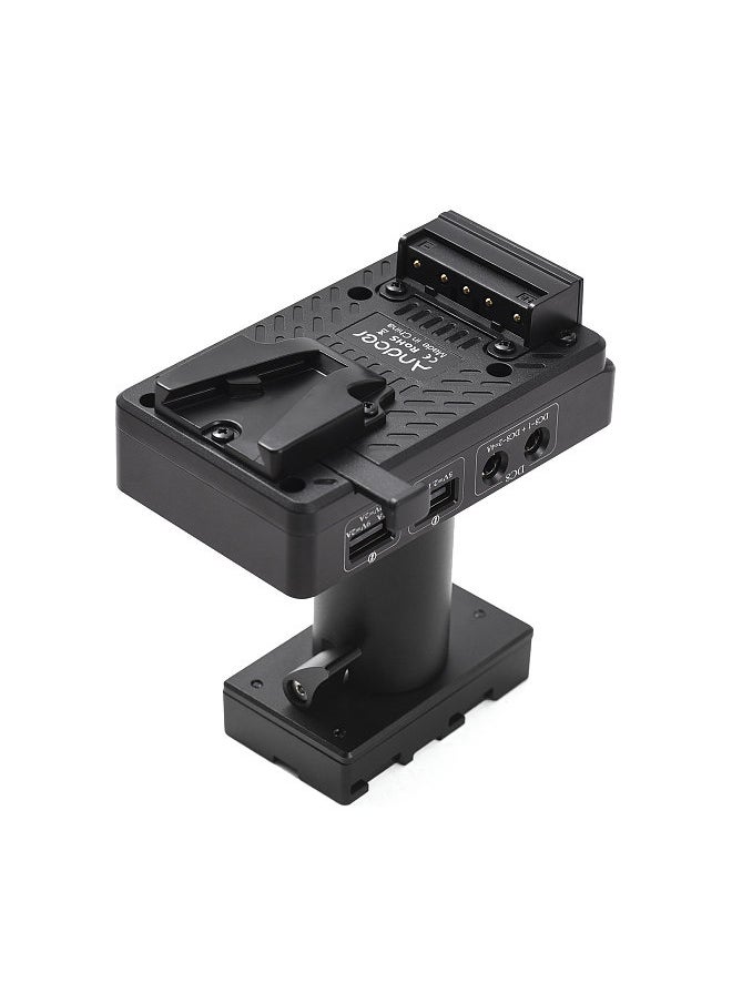 ANDOER - V-Lock V Mount Battery Plate to BP-U Dummy Battery Adapter with Adjustable Rod Replacement for BP-U30 BP-U35 BP-U60 BP-U65 BP-U70 BP-U90 BP-U98 Batteries - Image 1