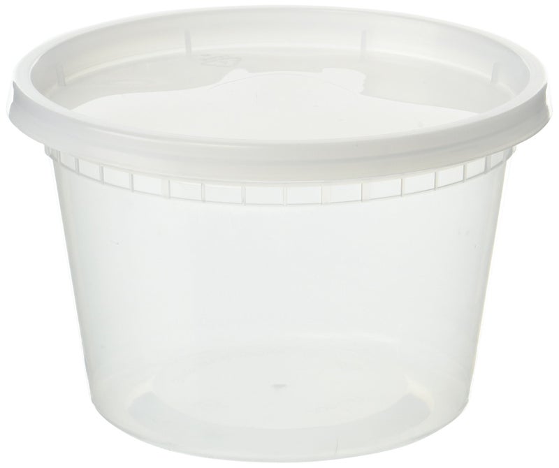 EDI 16 OZ 50 Sets Plastic Deli Food Storage Containers with Airtight Lids  Microwave Freezer DishwasherSafe  BPA Free  HeavyDuty  Meal Prep  Leakproof  Recyclable