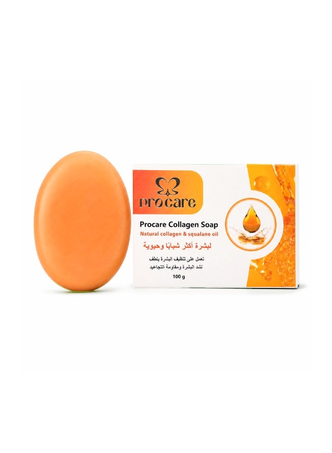 Procare Collagen & Squalane Oil Soap, 100g - Deep Moisturizing & Skin Softening