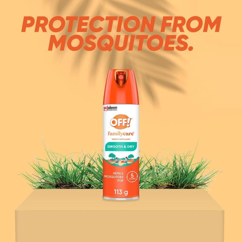 أوف! مزيل حشرات OFF Family Care Insect Repellent Smooth and Dry، 113 جرام - Image 2