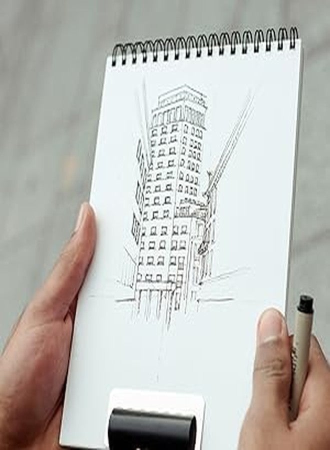 QUAKEL Paper A3 140Gsm Sketch Book/Artist Pad/Drawing Note/Sketch Pad Book 50 Sheets for Students, Artists for Painting, Acrylic, Acadmic,&Proffesional Doodling Graffiti Sketchbooks - Image 4