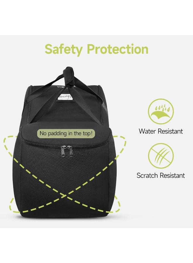YOREPEK Infant Car Seat Travel Bag Compatible with Nuna Pipa Car Seat and Base, Fits for Doona Car Seat without Base, Padded Carseat Cover for Airplane Travel, Car Seat Bags for Air Travel, All Black - Image 3