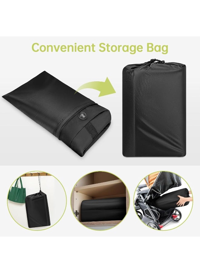 YOREPEK Infant Car Seat Travel Bag Compatible with Nuna Pipa Car Seat and Base, Fits for Doona Car Seat without Base, Padded Carseat Cover for Airplane Travel, Car Seat Bags for Air Travel, All Black - Image 5