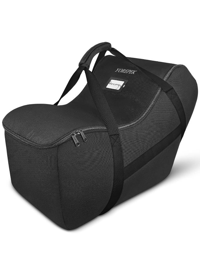 YOREPEK Infant Car Seat Travel Bag Compatible with Nuna Pipa Car Seat and Base, Fits for Doona Car Seat without Base, Padded Carseat Cover for Airplane Travel, Car Seat Bags for Air Travel, All Black